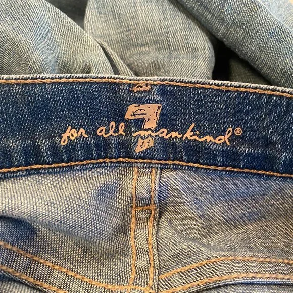 7 Seven for all Mankind Bootcut Denim Blue Jeans Women Size 26 - Picture 9 of 10